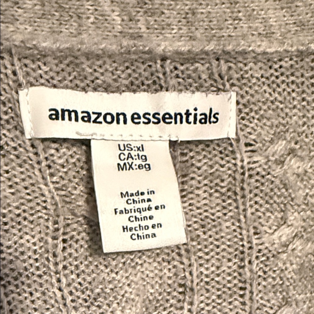 Amazon Essentials Cable Knit Open Front Sweater - image 3